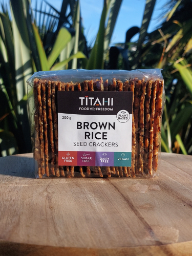 Brown Rice Seed Crackers